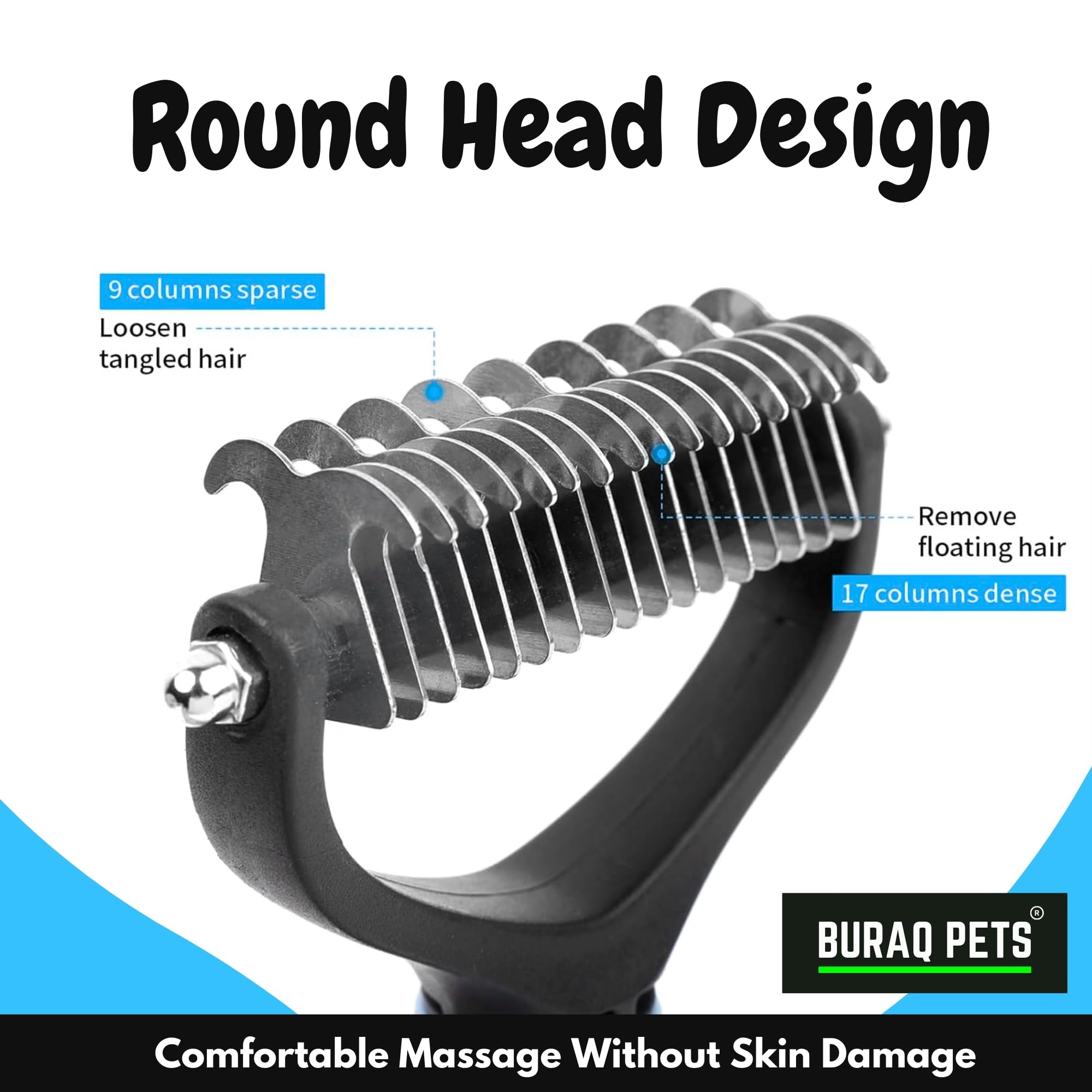 Dematting Grooming Brush  for Cats and Dogs.