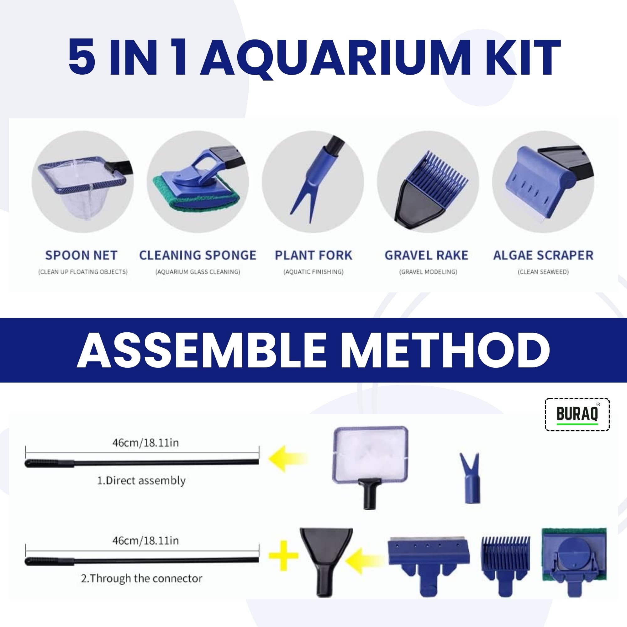 5 in 1 Aquarium Cleaning Kit