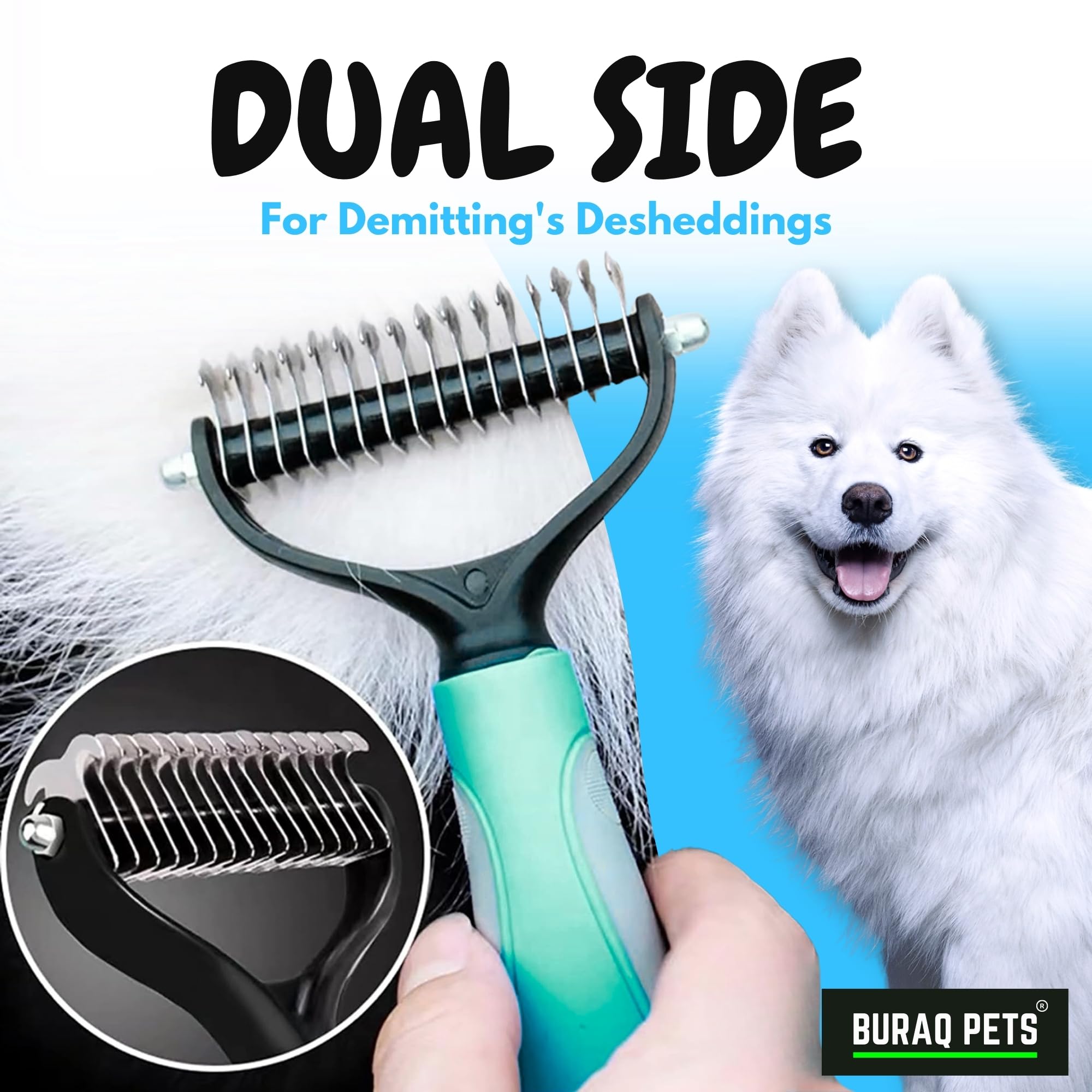 Dematting Grooming Brush  for Cats and Dogs.