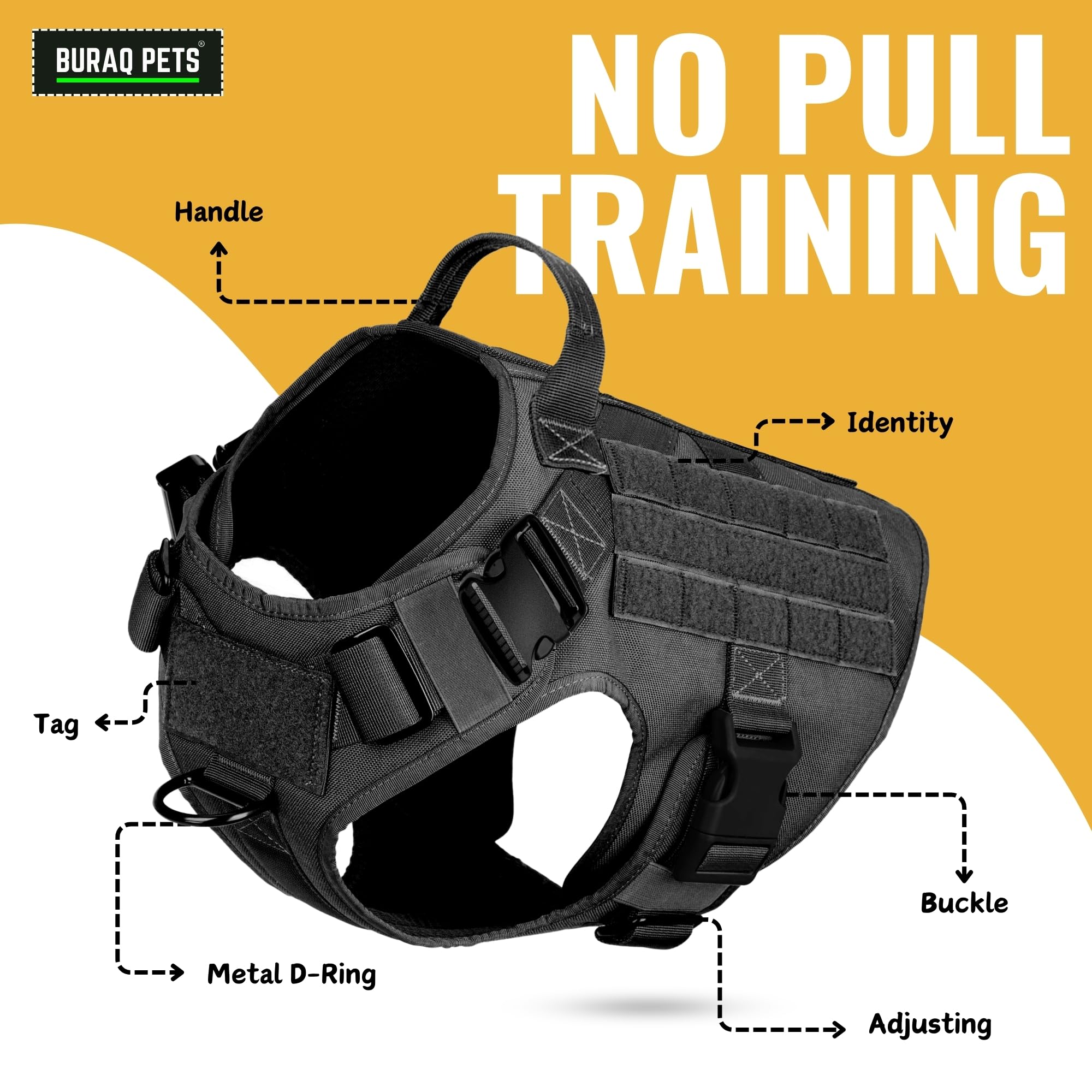 Tactical Dog Harness No-Pull