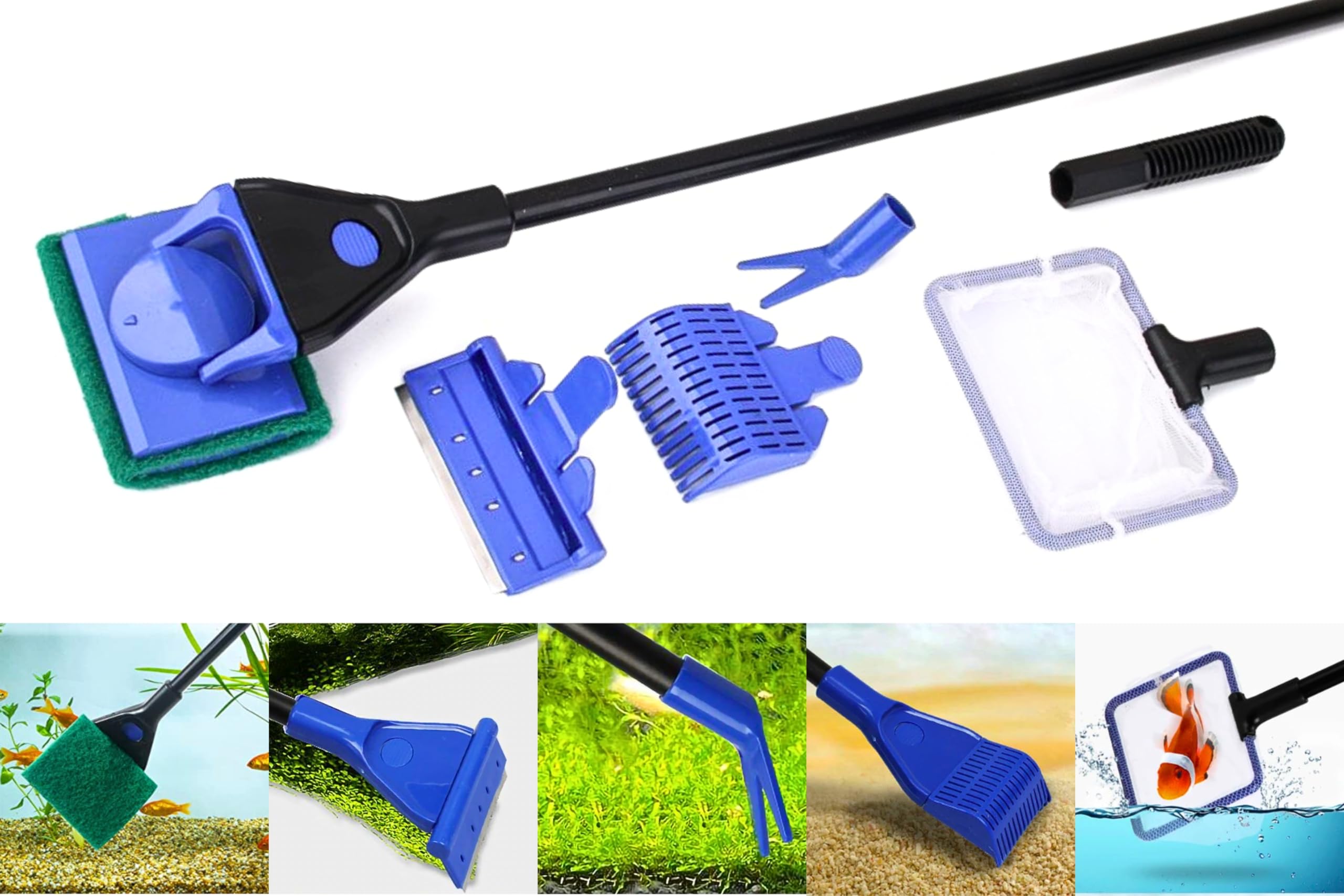 5 in 1 Aquarium Cleaning Kit BURAQ PETS