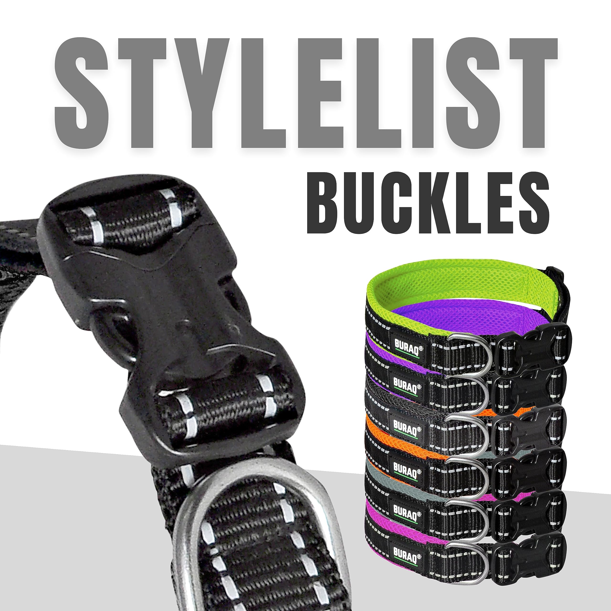 Premium Reflective Padded Dog Collar