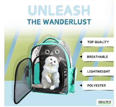 Buraq Pets Explorer Pet Carrier Backpack