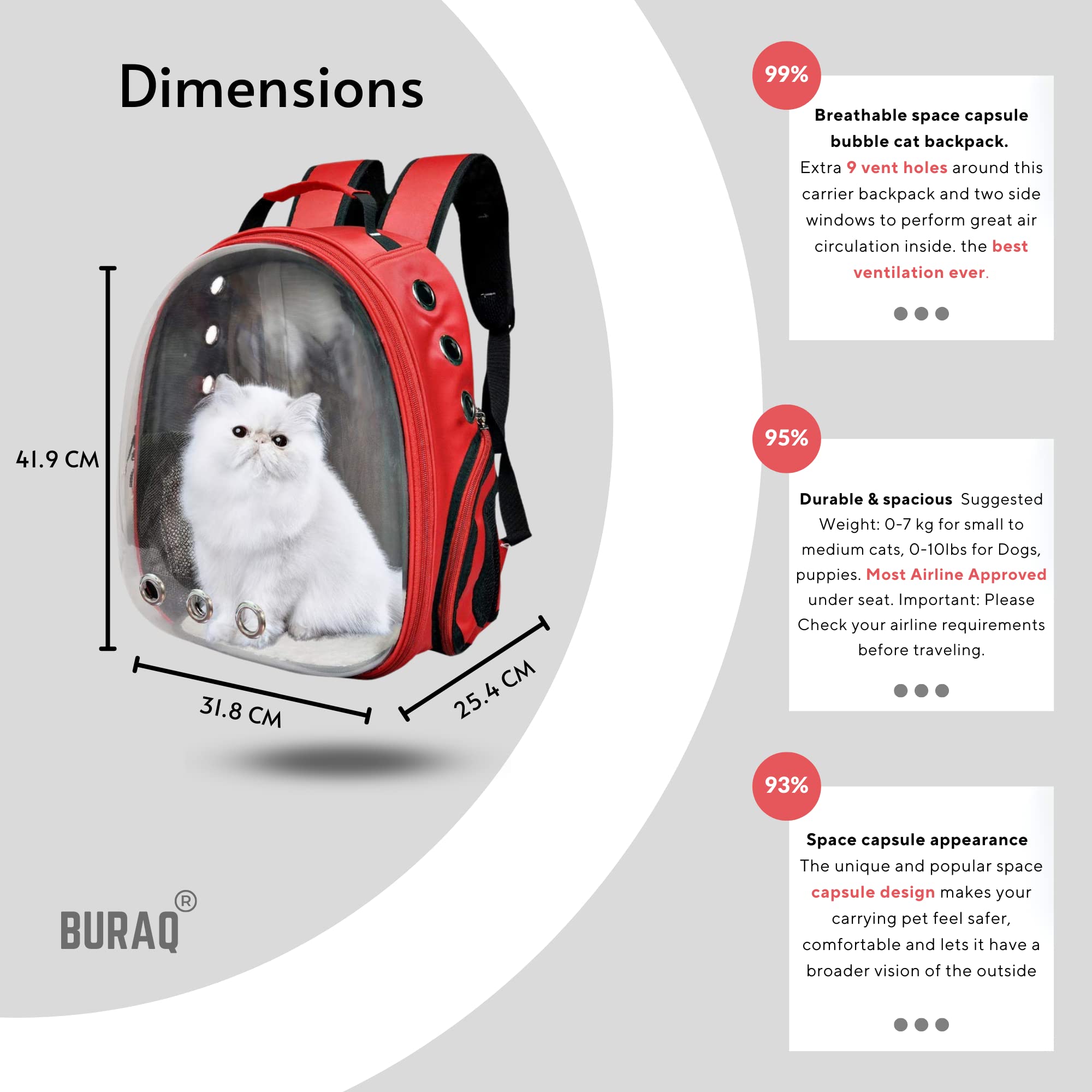 Astronaut Transparent Pet Carrier Backpack