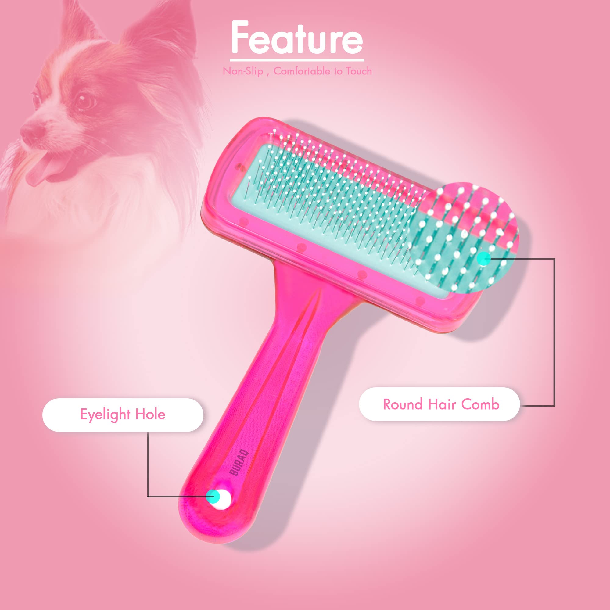 Pink clearance dog brush