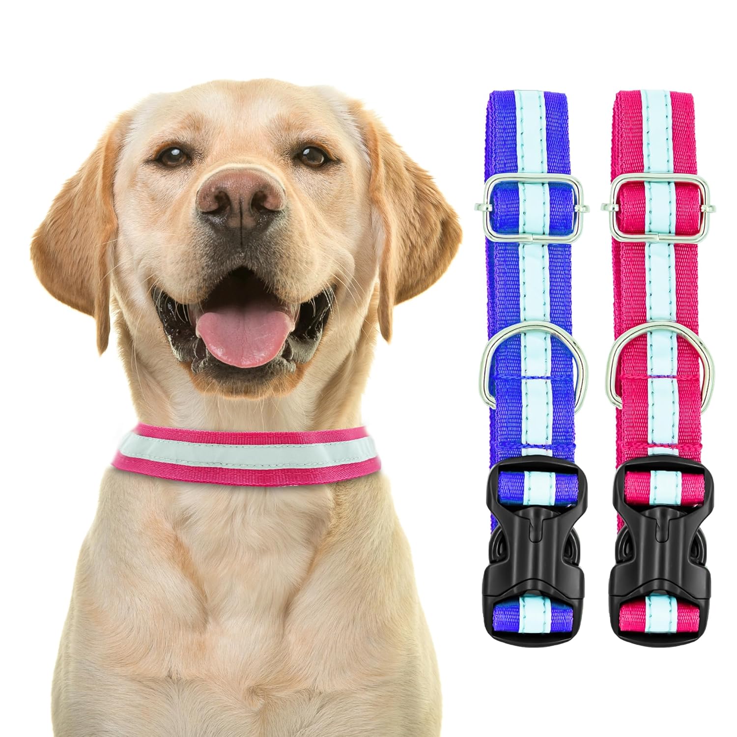 Dog Reflective Collors - 2pcs